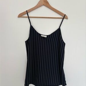 Aritzia Babaton Everly Camisole, Navy/White Striped Women's Top